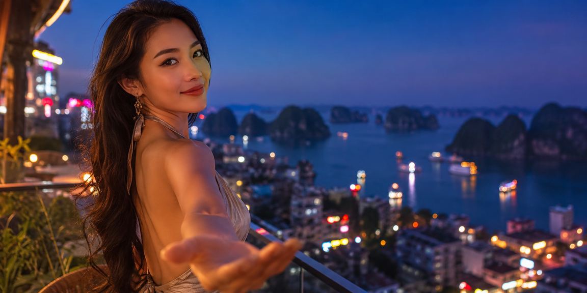 Thành viên VIP moto3 duyệt game trên di động tại vịnh Hạ Long