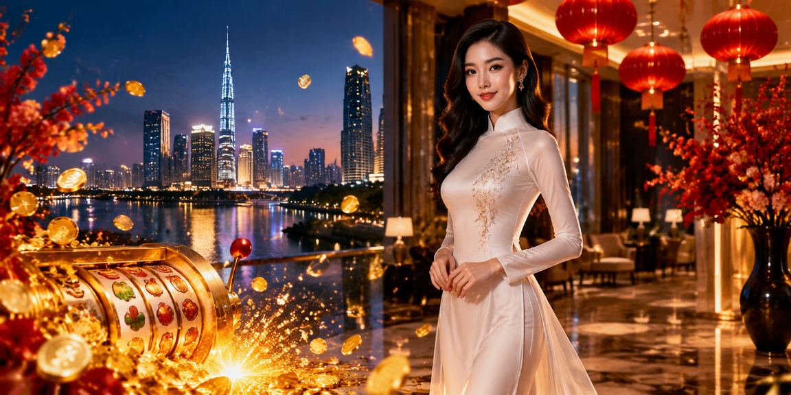 Cô gái áo dài chơi slot game tại TP. Hồ Chí Minh trên moto3