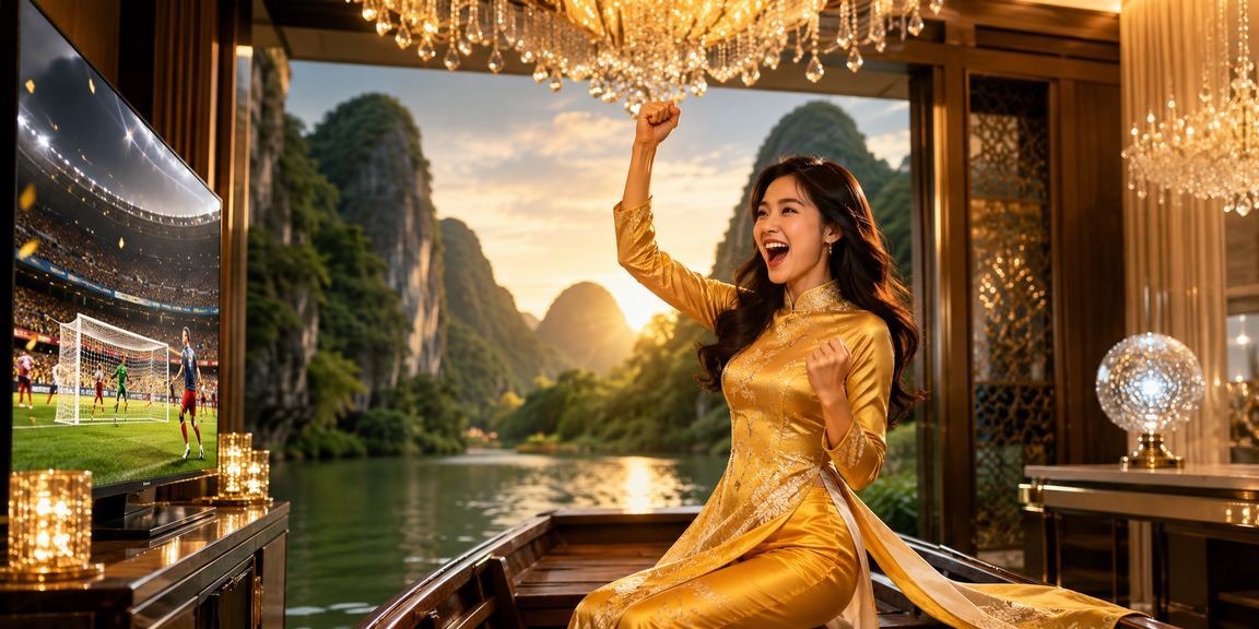 Người phụ nữ mặc áo dài tại Ninh Bình tham gia cá cược trực tuyến và khám phá trò chơi mới trên điện thoại
